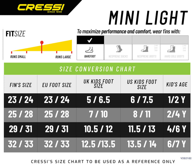 Cressi Mini Light Kids Fins