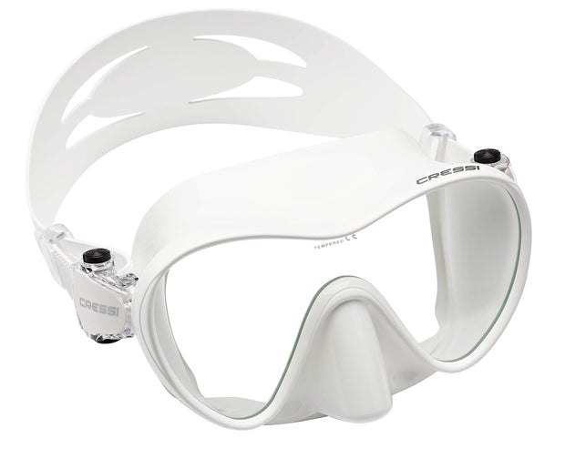 Cressi Mini Frameless Dive Mask(White)