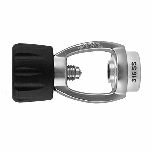 XS Scuba Spin-On Stainless Steel Din to Yoke Converter