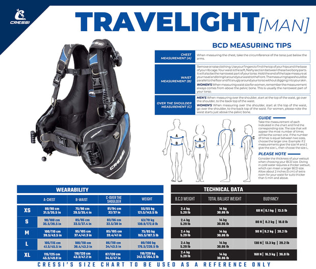 Cressi Travelight Lightweight BCD