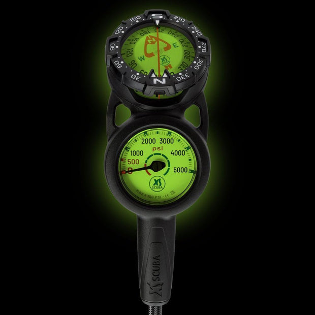 XS Scuba QuikVu Imperial Console - Pressure and Compass