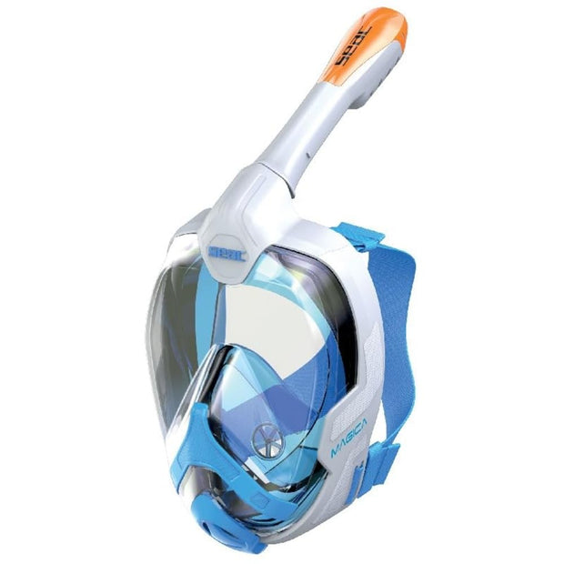 Seac Magica Full Face Snorkeling Mask(White/Orange / L/XL)