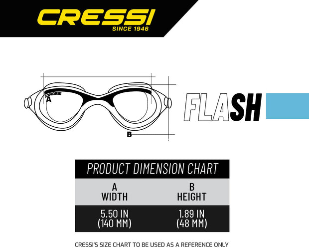 Cressi Flash Goggles White Tinted Lens