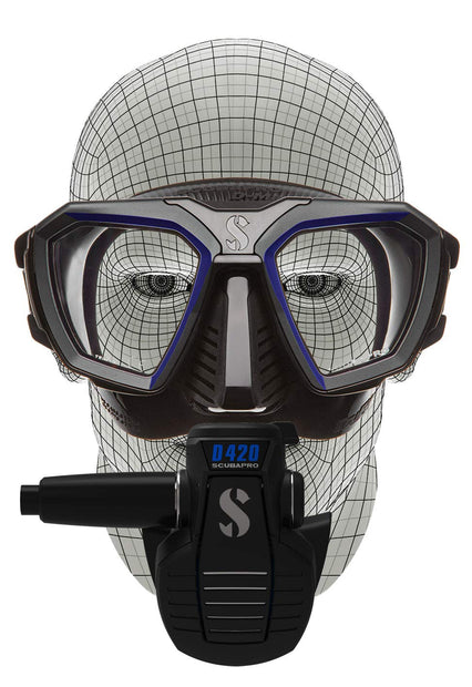 Scubapro D-Mask Diving Mask - Includes Mounting Adapter for The HUD Dive Computer