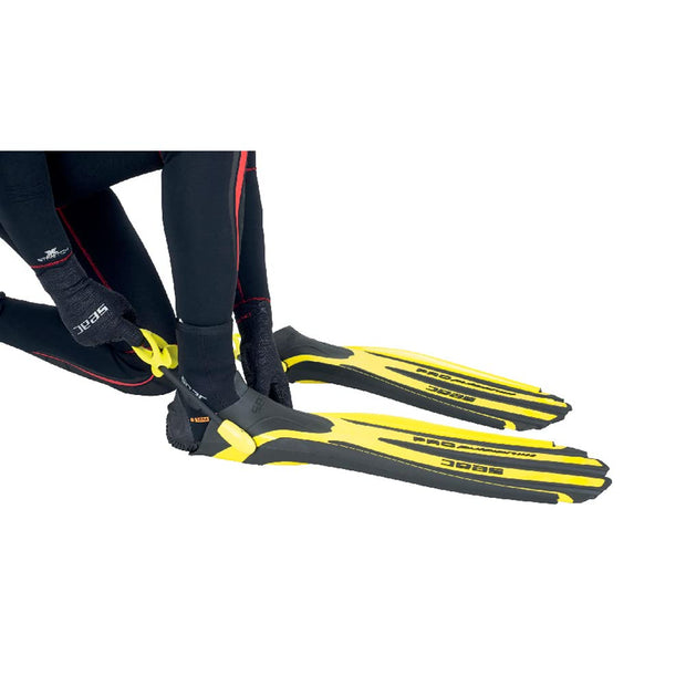 SEAC Propulsion S Open Heel Scuba Diving Fins with Sling Strap and Anatomical Foot Pocket