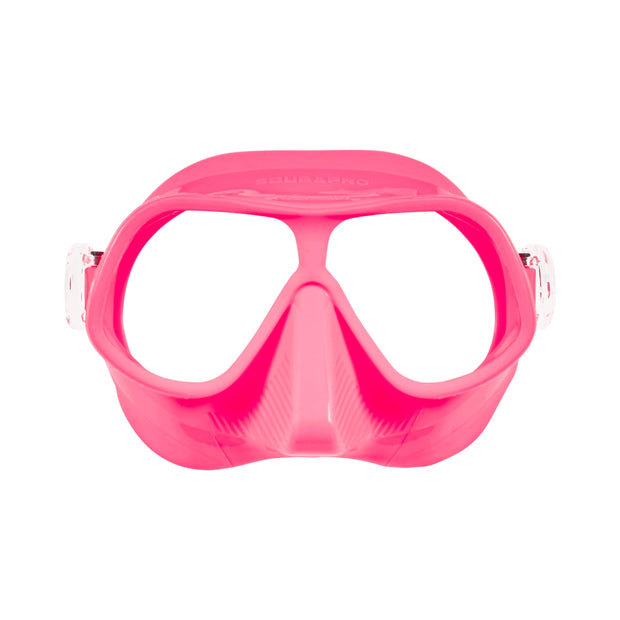 SCUBAPRO Steel Comp Freediving Mask, with Dual Lens and Frameless, Low Volume Design, Orange