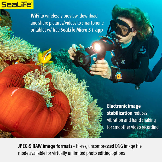 SeaLife Micro 3.0 16mp, 4K Underwater Camera