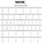 SEAC Shout Long Black Spearfishing Fins