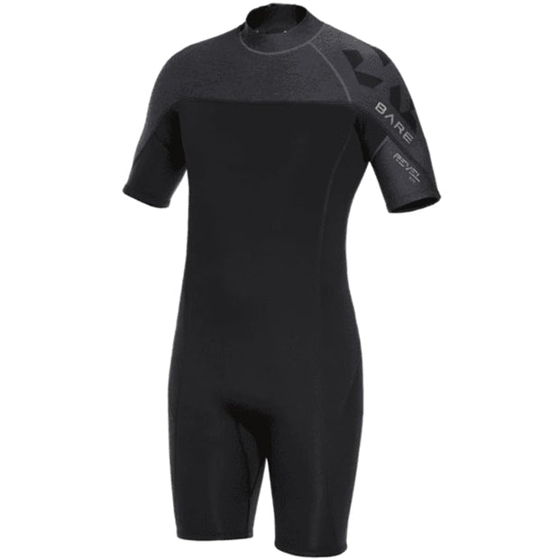 Bare 2mm Revel Shorty Wetsuit Mens(Grey / Small)