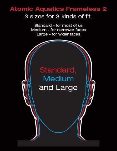 Atomic Frameless Mask (Medium Fit Black/Purple)