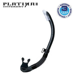 TUSA SP-170 Platina Hyperdry II Scuba Diving Snorkel(Black/Black)