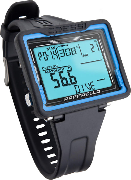 Cressi Raffaello Dive Computer(Black/Blue)