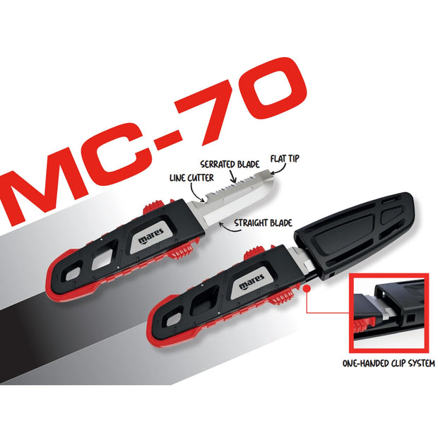 Mares MC-70 Stainless Steel Knife