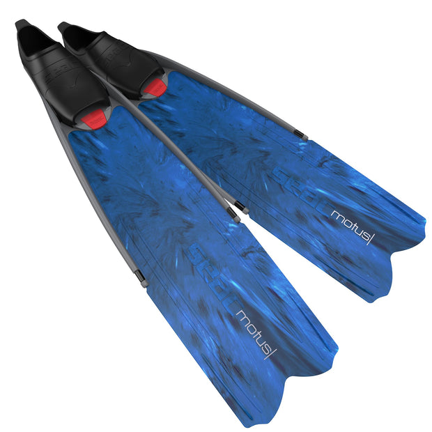 Seac Motus Long Blade Freediving Fins(Camo Blue / 35-36)