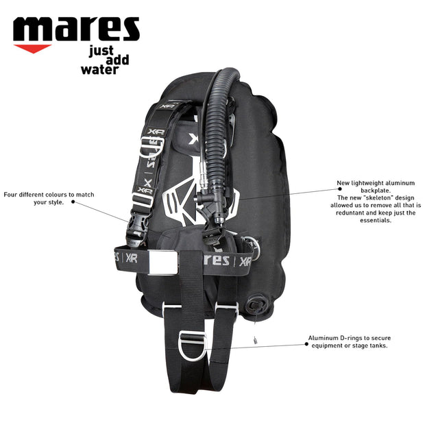 Mares XR-Rec Trim Single Backmount Set