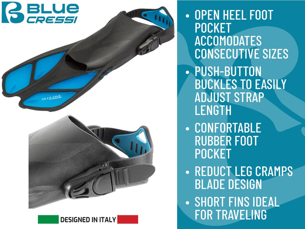 Cressi Bonete Open Heel Snorkel Fins