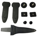 Deep See Wenoka Squeeze Lock Titanium Knife, Tanto Tip - Blue