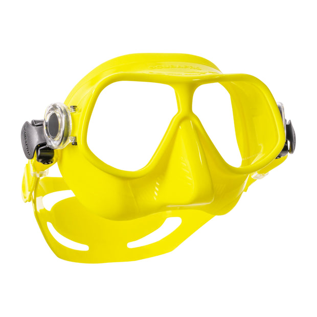 SCUBAPRO Steel Comp Freediving Mask, with Dual Lens and Frameless, Low Volume Design, Orange