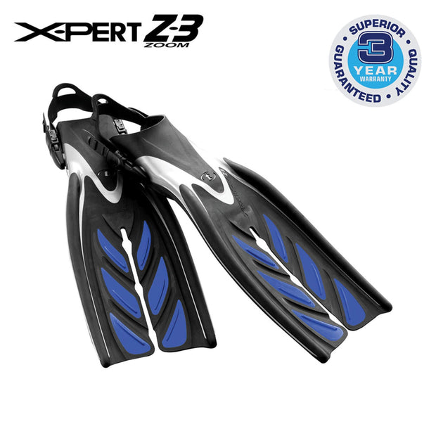 TUSA SF-15 X-Pert Zoom Z3 Open Heel Scuba Diving Fins