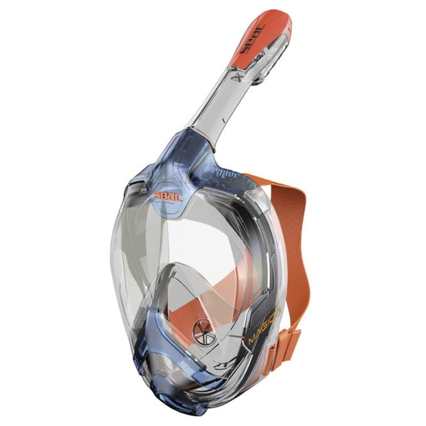 Seac Magica Full Face Snorkeling Mask(Blue/Orange / L/XL)