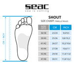 SEAC Shout Long Black Spearfishing Fins