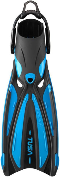 Tusa Solla Dive Fins with Bungee Strap(Fishtail Blue / X-Small)