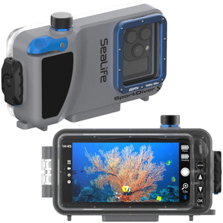 SeaLife SportDiver S Compact Smartphone Scuba Housing  Dive to 100', Waterproof Photography, Easy Camera Controls, with Leak Alarms, Fits All iPhones and Most Smartphones