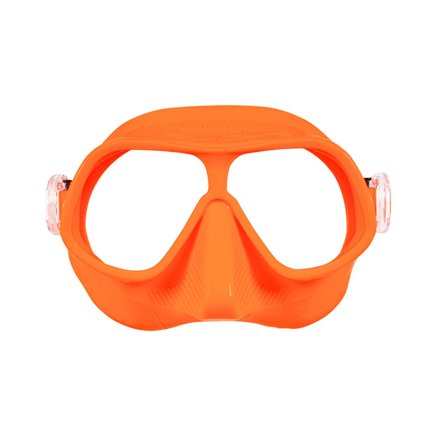 SCUBAPRO Steel Comp Freediving Mask, with Dual Lens and Frameless, Low Volume Design, Orange