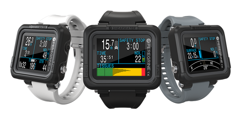 Shearwater Peregrine TX Air Integrated Color Dive Computer with Compass