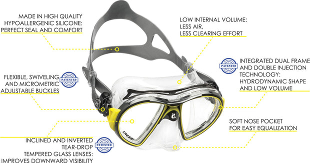 Cressi Eyes Evolution Crystal Dive Mask