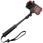 AquaPod Mini Camera Pole with Standard -20 Camera Mount & Action Camera Adapter - Extends 15.5 to 38 - Gets Closer to Subjects - Tilts for Selfies