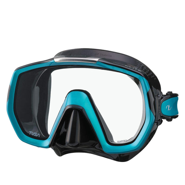 TUSA M-1003 Freedom Elite Scuba Diving Mask(Black/Ocean Green)
