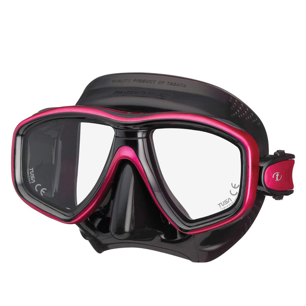 TUSA M-212 Freedom Ceos Scuba Diving Mask(Black/Rose Pink)