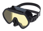 Riffe Frameless Mask(Black w/ Amber Lens)