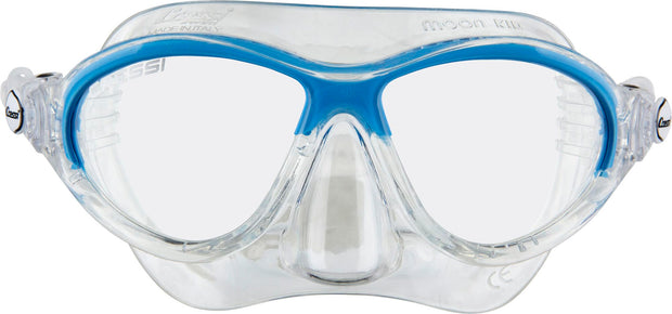Cressi Moon Kid's Snorkel Mask(Clear/Blue)