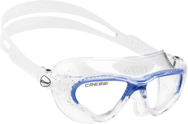 Cressi Cobra XP Anti-Fog Swim Goggles(Clear/Blue)