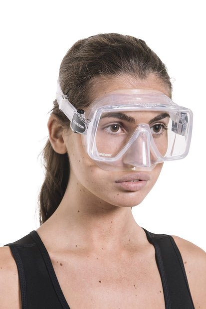 Cressi Frameless Adult Scuba Diving Mask: Wide Visibility, Silicone Skirt: SF1 : Quality Since 1946