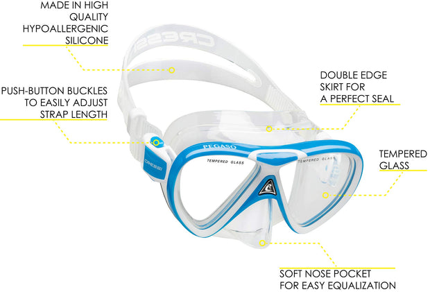 Cressi Ocean Kids Snorkel Combo
