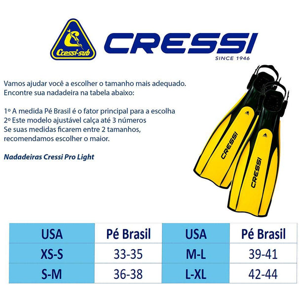 Cressi Pro Light Dive Fins