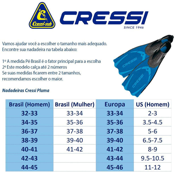 Cressi Pluma Snorkeling Fins