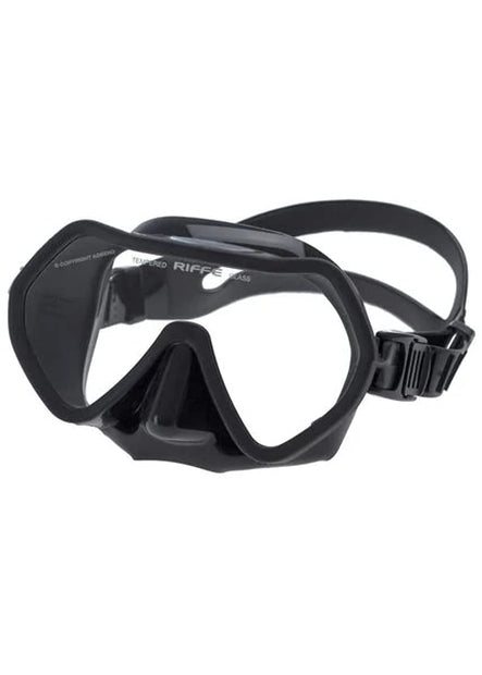 Riffe Frameless Mask(Black w/ Clear Lens)