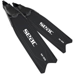 Set TRIS M-30 ANTIFOG S/BL, SEAC Clear AntiFog Mask, Dual Tempered Glass + Jet Freediving Snorkel + M-30 Freediving Fins, for Snorkeling Spearfishing