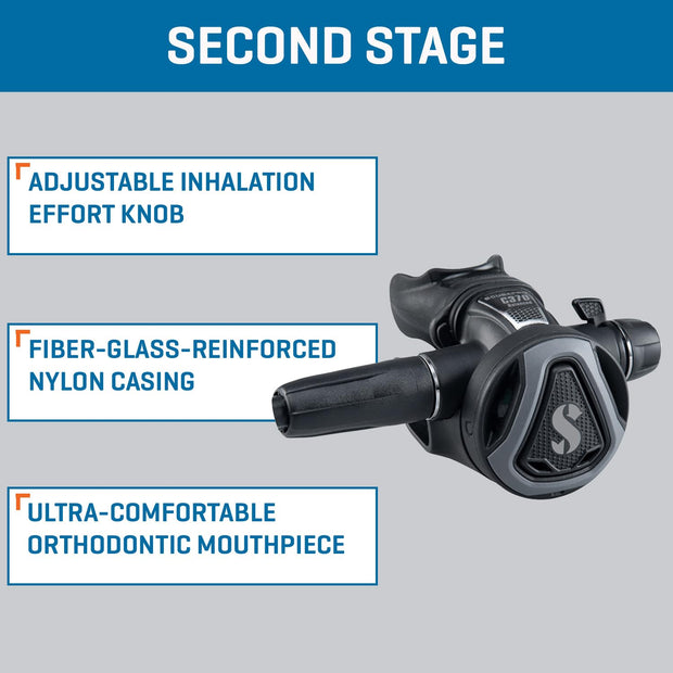 SCUBAPRO MK11 EVO INT/C370 Dive Regulator System for Scuba Diving