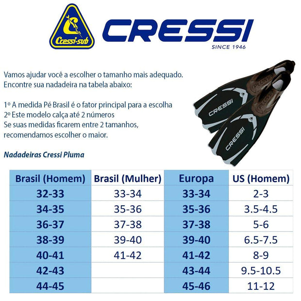 Cressi Pluma Snorkeling Fins