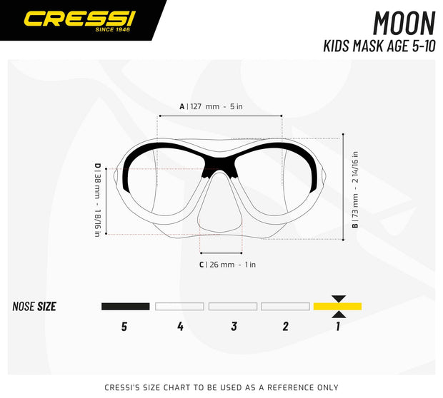Cressi Moon Kid's Snorkel Mask