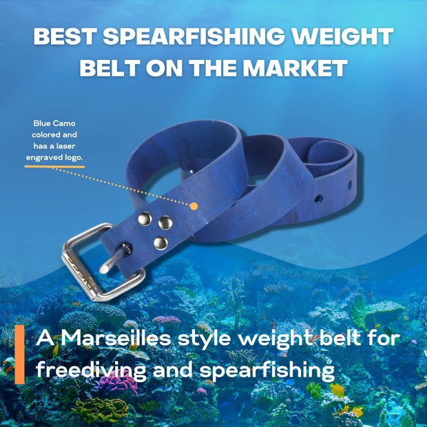 Riffe Marseilles Rubber Weight Belt w/SS Buckle
