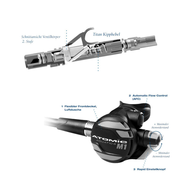 Atomic Aquatics M1 Monel Regulator