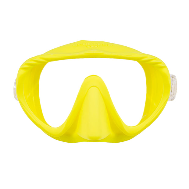 SCUBAPRO Ghost Scuba Dive Mask, Low-Volume Frameless Design w/Ultra Clear Single Lens, Silicone Skirt and Easy-Adjust Strap Buckles, Turquoise