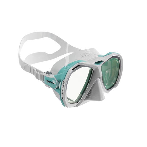 Mares Force-X LiquidSkin Dive Mask(White/Aqua)