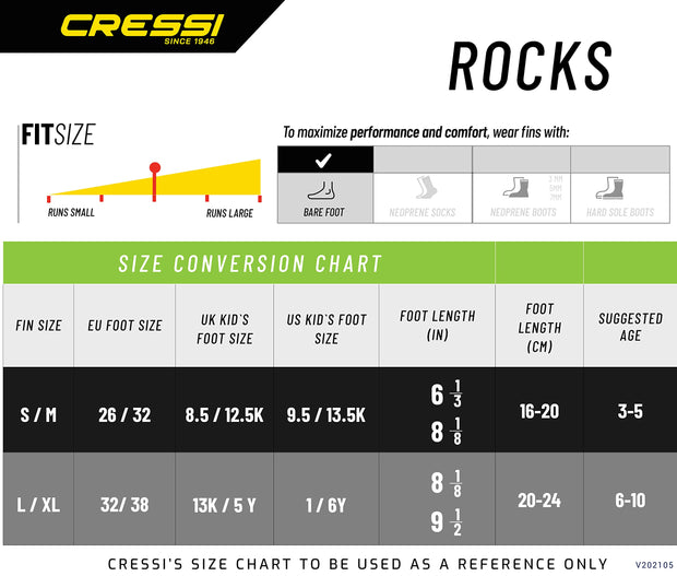 Cressi Rocks Kid's Swim Fins